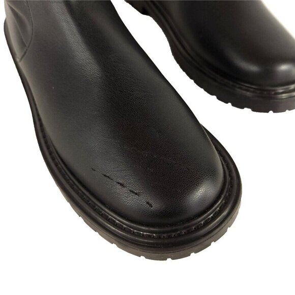 Staud Faux-Leather Belle Boots Size 37 US 7 Black $495 - Picture 7 of 15